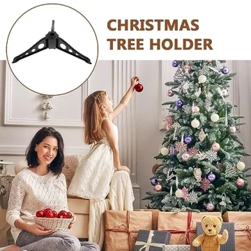Durable Rotating Christmas Tree Stand for Artificial Holiday Trees