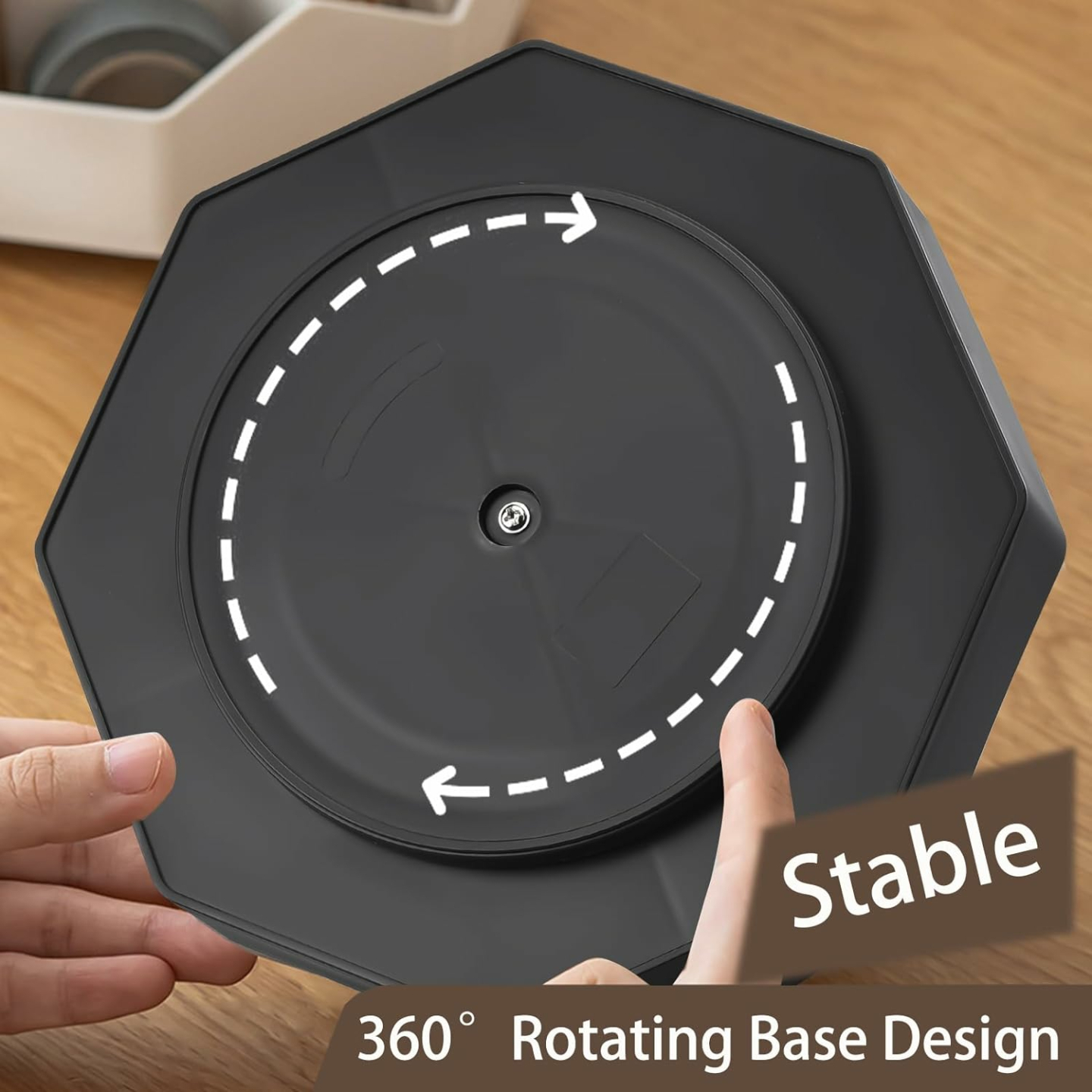 Rotating 9-Slot Pencil Holder for Desk Organizing