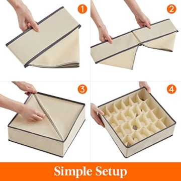 Lifewit Drawer Underwear Organizer Set for Effective Storage