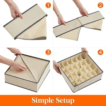 Lifewit Drawer Underwear Organizer Set for Effective Storage