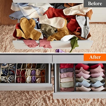 Lifewit Drawer Underwear Organizer Set for Effective Storage