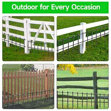 Faux Ivy Privacy Fence Screen Outdoor Expandable Artificial Greenery Roll Fake Hedge Wall Patio Green Plastic Leaf Plant Vine Grass Panels Gate Covering for Garden Yard Balcony (260 X 40 in)