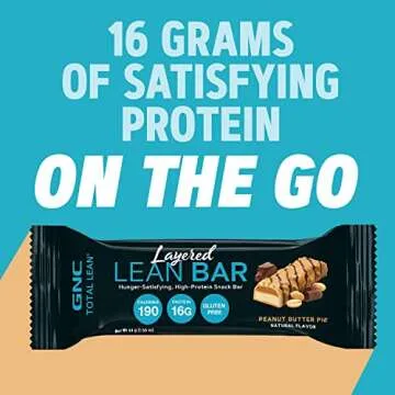 GNC Total Lean Layered Lean Bar | Hunger Satisfying - High Protein Snack Bar | Girl Scout Thin Mints - 9 Bars