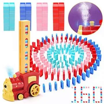 Skirfy Kids Domino Train Set - 160PCS Fun Learning Toy