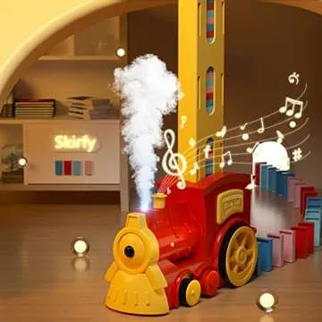 Skirfy Kids Domino Train Set - 160PCS Fun Learning Toy