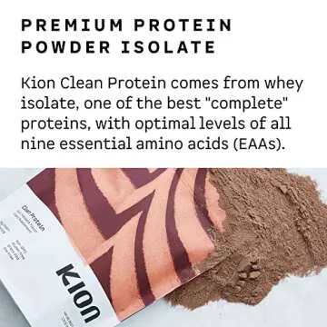Kion Clean Protein | Grass-Fed & Pasture-Raised Whey Isolate Protein Powder | Rich Chocolate | 30 Servings
