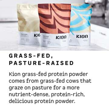 Kion Clean Protein | Grass-Fed & Pasture-Raised Whey Isolate Protein Powder | Rich Chocolate | 30 Servings