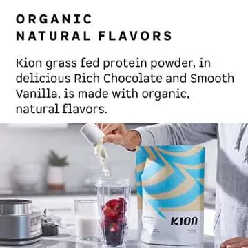 Kion Clean Protein | Grass-Fed & Pasture-Raised Whey Isolate Protein Powder | Rich Chocolate | 30 Servings