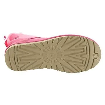 UGG Women's Mini Bailey Bow II Fashion Boot, Pink Rose, 6