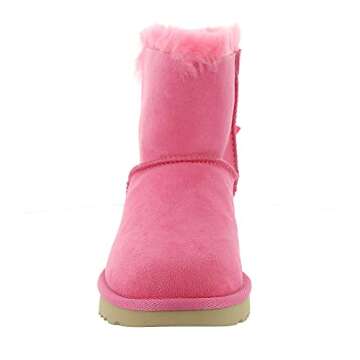 UGG Women's Mini Bailey Bow II Fashion Boot, Pink Rose, 6