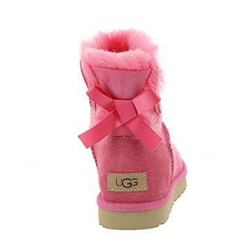 UGG Women's Mini Bailey Bow II Fashion Boot, Pink Rose, 6