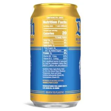 Liquid Death Blueberry Buzzsaw Iced Tea 12-Pack - Refreshing & Low Calorie