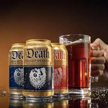 Liquid Death Blueberry Buzzsaw Iced Tea 12-Pack - Refreshing & Low Calorie