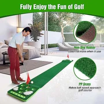KEMLDIVS Golf Pong Game Set for Fun Gatherings