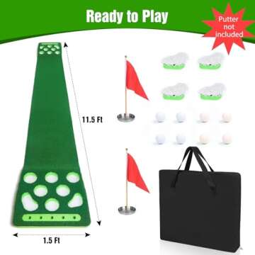 KEMLDIVS Golf Pong Game Set for Fun Gatherings