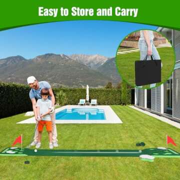 KEMLDIVS Golf Pong Game Set for Fun Gatherings