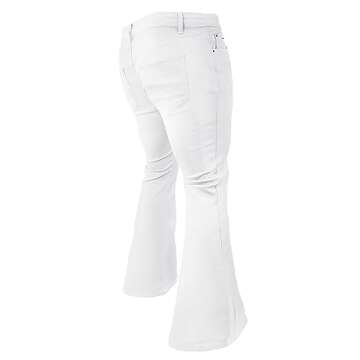70s Disco Pants Men Vintage Bell Bottom Jeans Stylish Fit