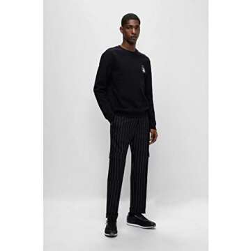 HUGO Men's Low-Top Sneakers - Stylish Comfort Black 6.5