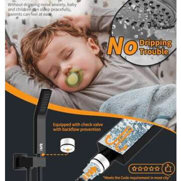 SR SUN RISE 12 Inches Matte Black Shower System 12 Inch Brass Bathroom Luxury Rain Mixer Shower Combo Set Wall Mounted Rainfall Shower Head System Shower Faucet Rough-in Valve Body and Trim Included