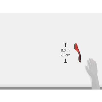 Warner 3410493 5x11 Row, Stainless Steel Stripper Brush
