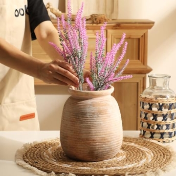 OOIT Ceramic Rustic Vase - Unique Decorative Home Decor