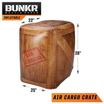 BUNKR BattleZone Battle Royale Set (4 Piece) - Inflatable BUNKRs Compatible with Nerf - Perfect for Nerf Party