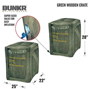 BUNKR BattleZone Battle Royale Set (4 Piece) - Inflatable BUNKRs Compatible with Nerf - Perfect for Nerf Party