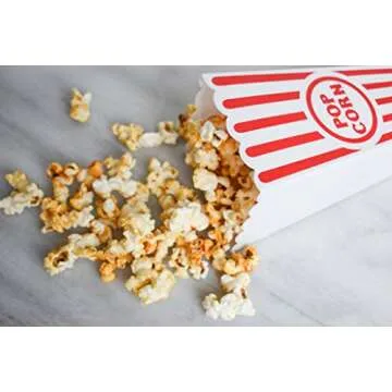 Adorox Movie Theater Style Popcorn Containers - Set of 4