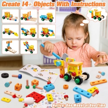 Goodfuns 56 Pcs Kids Tool Set for Creative Builders
