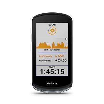 Garmin Edge® 1040 Solar, GPS Bike Computer with Solar Charging Capabilities, On and Off-Road, Spot-...