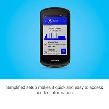 Garmin Edge® 1040 Solar, GPS Bike Computer with Solar Charging Capabilities, On and Off-Road, Spot-On Accuracy, Long-Lasting Battery, Device Only