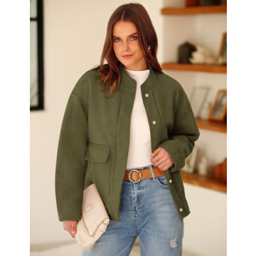 Yousify Women's Stylish Bomber Jacket – Cozy & Chic