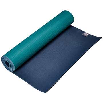 Manduka eKO Yoga Mat – Premium 6mm Thick Mat, Eco Friendly and Made from Natural Tree Rubber. Ultimate Catch Grip for Superior Traction, Dense Cushioning for Support and Stability., Sage, 71"