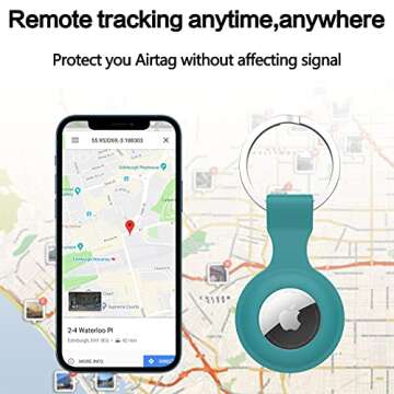 Luminous Airtag Case with Key Ring Set for Apple 2021