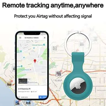 Luminous Airtag Case with Key Ring Set for Apple 2021