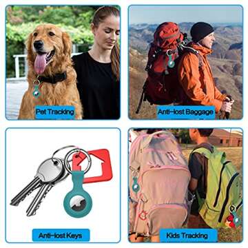 Luminous Airtag Case with Key Ring Set for Apple 2021