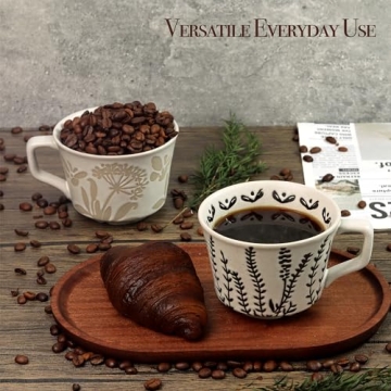 Stunning LINVIA Ceramic Coffee Mug with Butterfly Design