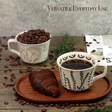 Stunning LINVIA Ceramic Coffee Mug with Butterfly Design