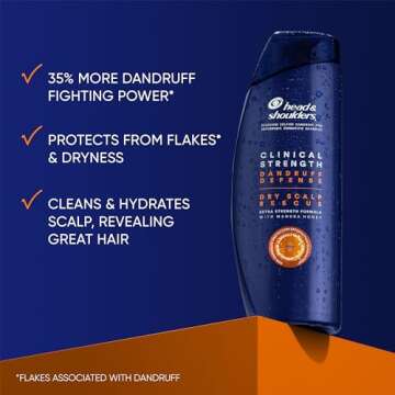 Head & Shoulders Clinical Strength Dandruff Defense + Dry Scalp Rescue Shampoo & Conditioner Twin Pa...