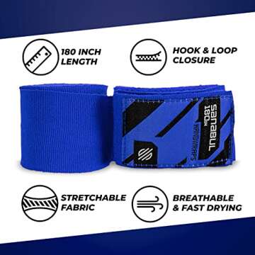 Sanabul 180" Boxing Hand Wraps for Ultimate Protection