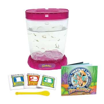 Sea-Monkeys® Ocean Zoo Neon - World's Only Instant Pets® - Assorted Colors - Ages 6+ (Pack of 1)