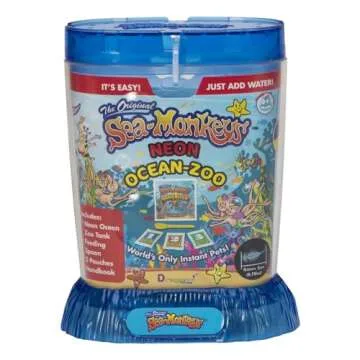 Sea-Monkeys® Ocean Zoo Neon - World's Only Instant Pets® - Assorted Colors - Ages 6+ (Pack of 1)