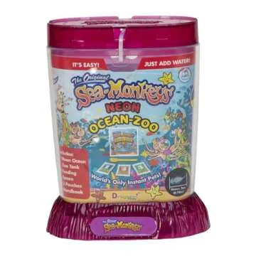 Sea-Monkeys® Ocean Zoo Neon - World's Only Instant Pets® - Assorted Colors - Ages 6+ (Pack of 1)