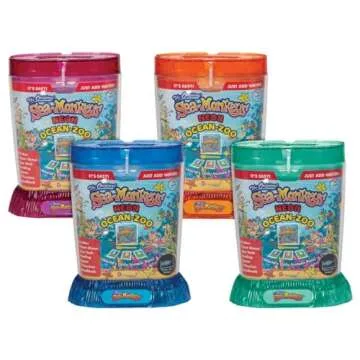 Sea-Monkeys® Ocean Zoo Neon - World's Only Instant Pets® - Assorted Colors - Ages 6+ (Pack of 1)