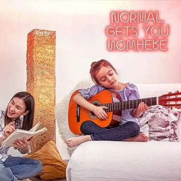 Normal Gets You Nowhere Neon Sign, Large Neon Lights Signs, LED Neon Signs for Wall Decor, Wedding, Birthday Gift(10.6*16.1in)