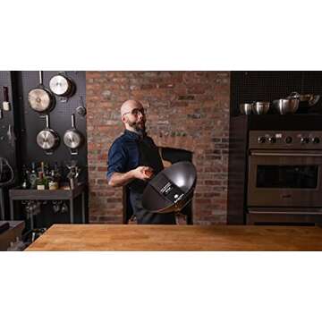 Babish Carbon Steel Flat Bottom Wok and Stir Fry Pan, 14-Inch