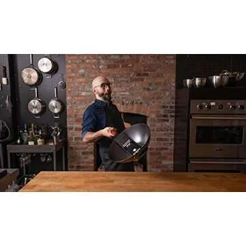 Babish Carbon Steel Flat Bottom Wok and Stir Fry Pan, 14-Inch