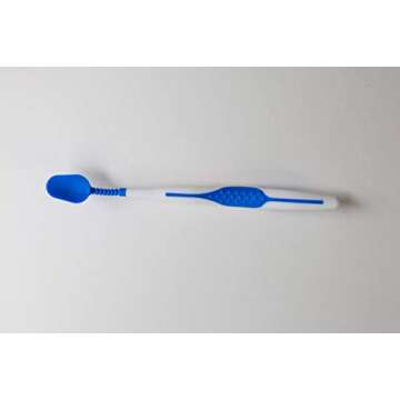 Mouth-Mate Hybrid Oral Hygiene and Tooth Brushing Aid with Unique Bendable Handle and Soft Tip to Im...