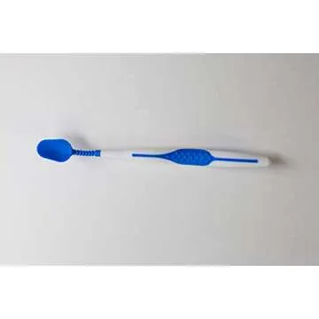 Mouth-Mate Hybrid Oral Hygiene and Tooth Brushing Aid with Unique Bendable Handle and Soft Tip to Im...