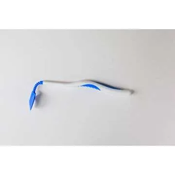 Mouth-Mate Hybrid Oral Hygiene and Tooth Brushing Aid with Unique Bendable Handle and Soft Tip to Improve Comfort, 10 Pack